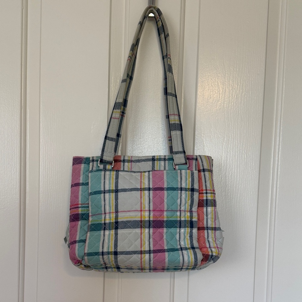 Vera Bradley “Picnic Plaid” Multi compartment Shoulder Bag - Picture 2 of 3
